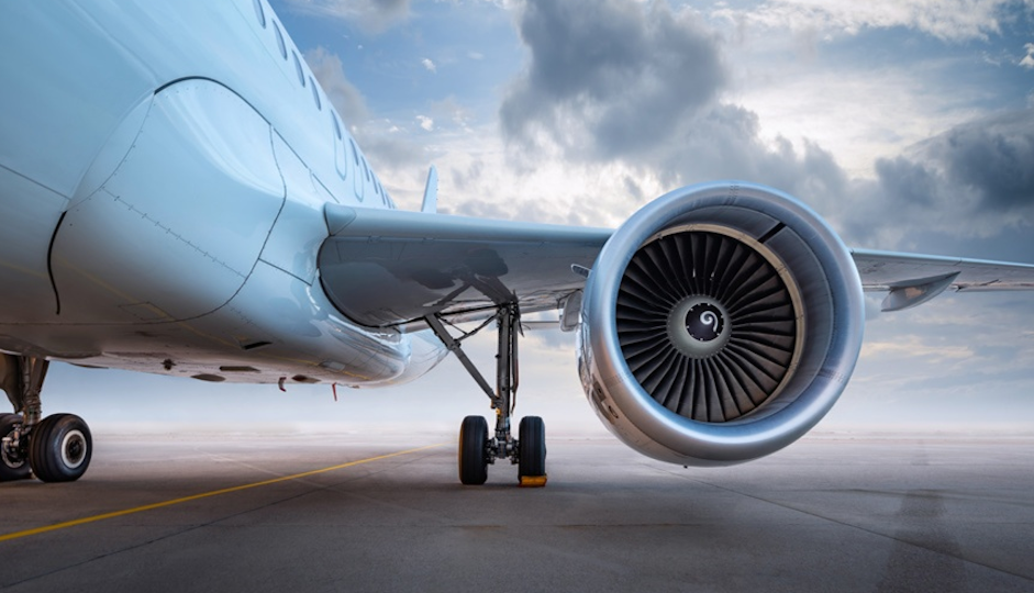 Turbina aerospaziale che rappresenta la digitalizzazione dei processi produttivi nell'industria aeronautica