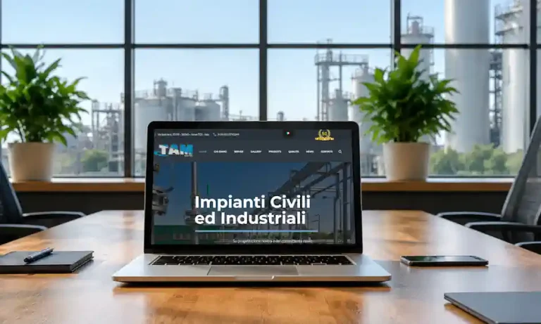 sito web aziendale per carpenteria industriale B2B